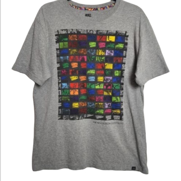 Nike Other - Nike Air The Revolution Continues Colorful Mens Large Short Sleeve Graphic Shirt